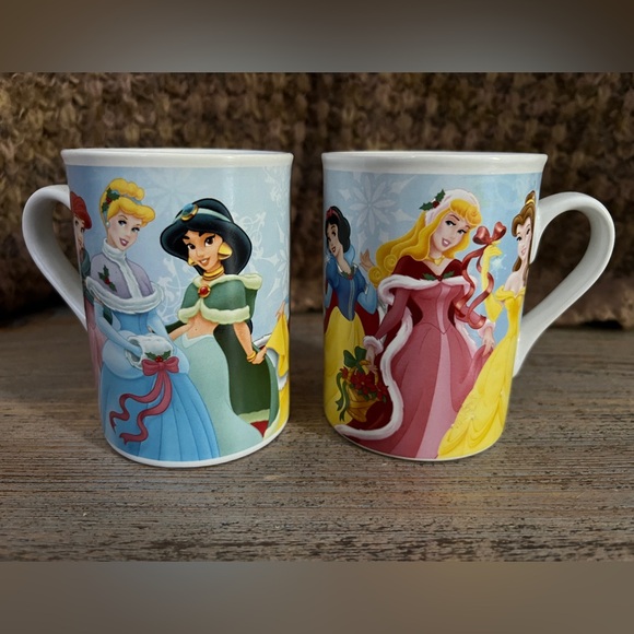 Disney Other - 2 Official Disney Mugs, 6 Princesses Disney Characters, 2008